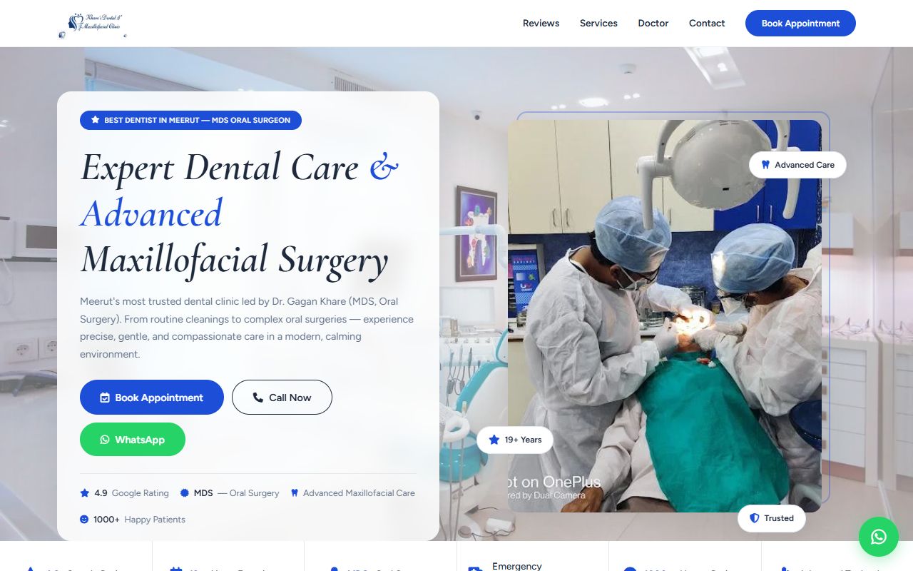 Khare Dental & Maxillofacial Clinic — Meerut, UP